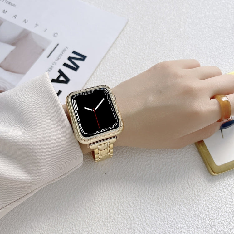 Electroplated Acrylic Watch Band For Apple Watch Ultra 49mm&Watch Ultra 2 49mm / Series 9&8&7 45mm / SE 3&SE 2&6&SE&5&4 44mm / 3&2&1 42mm(Gold) by bashfashion
