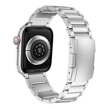 Titanium Alloy Watch Band For Apple Watch Ultra 49mm&Watch Ultra 2 49mm / Series 9&8&7 45mm / SE 3&SE 2&6&SE&5&4 44mm / 3&2&1 42mm(Silver) by bashfashion