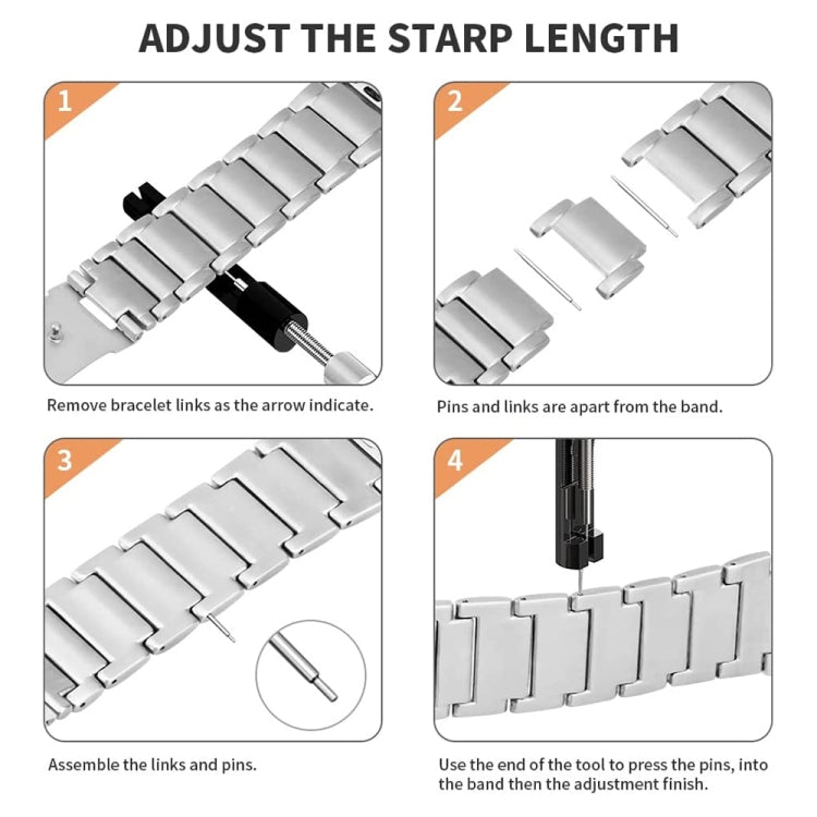 Titanium Alloy Watch Band For Apple Watch Series 9&8&7 41mm / SE 3&SE 2&6&SE&5&4 40mm / 3&2&1 38mm(Silver) by bashfashion