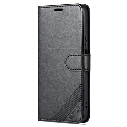 For Honor X40i AZNS Sheepskin Texture Flip Leather Phone Case(Black) by AZNS