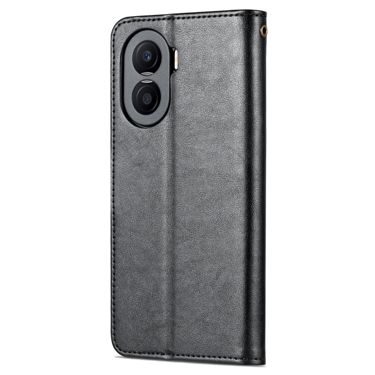 For Honor X40i AZNS Sheepskin Texture Flip Leather Phone Case(Black) by AZNS