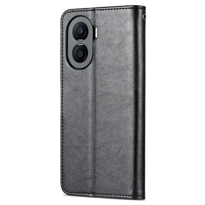 For Honor X40i AZNS Sheepskin Texture Flip Leather Phone Case(Black) by AZNS