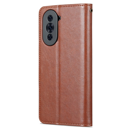 For Huawei nova 10 Pro AZNS Sheepskin Texture Flip Leather Phone Case(Brown) by AZNS