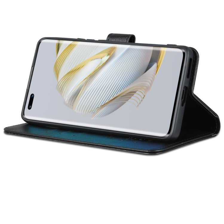 For Huawei nova 10 Pro AZNS Sheepskin Texture Flip Leather Phone Case(Black) by AZNS