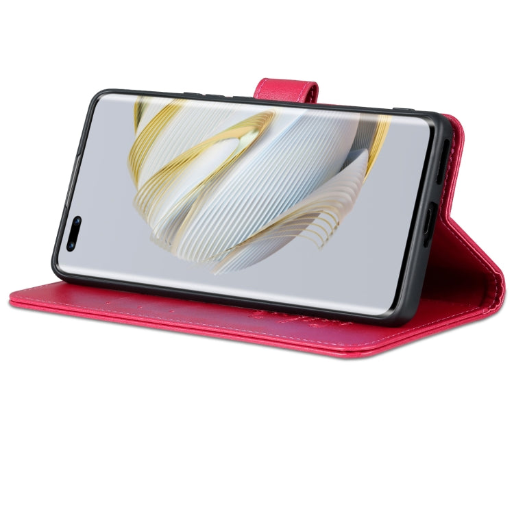 For Huawei nova 10 AZNS Sheepskin Texture Flip Leather Phone Case(Red) by AZNS