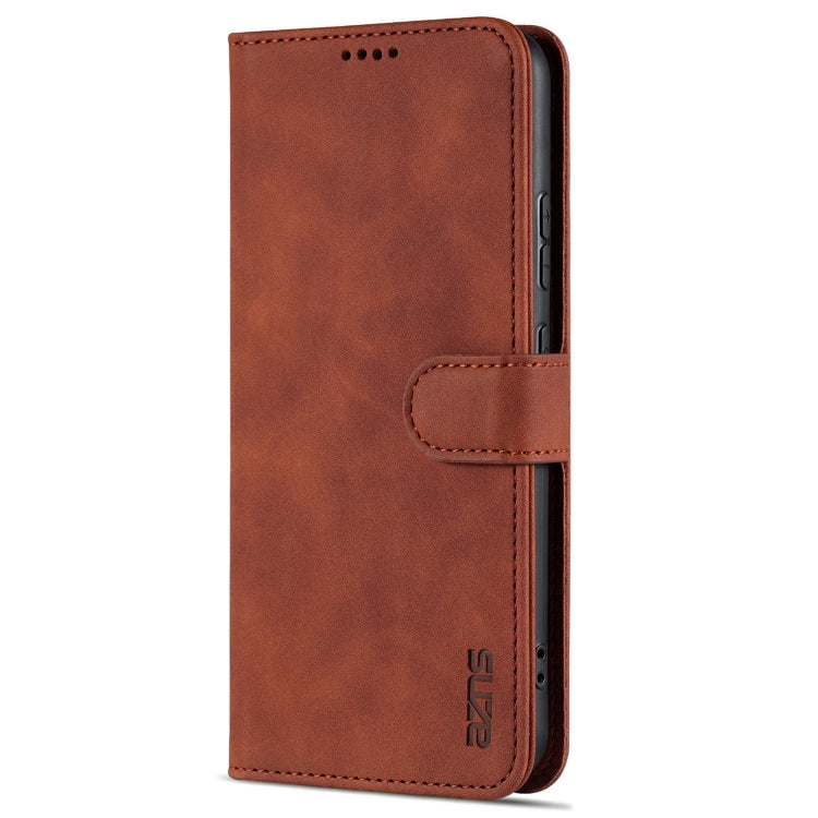 For Huawei nova 10 AZNS Skin Feel Calf Texture Flip Leather Phone Case(Brown) by AZNS