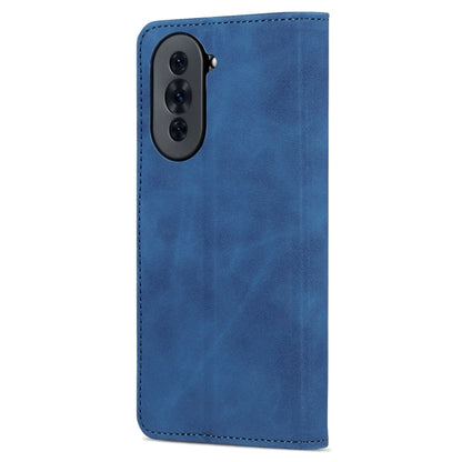 For Huawei nova 10 Pro AZNS Skin Feel Calf Texture Flip Leather Phone Case(Blue) by AZNS