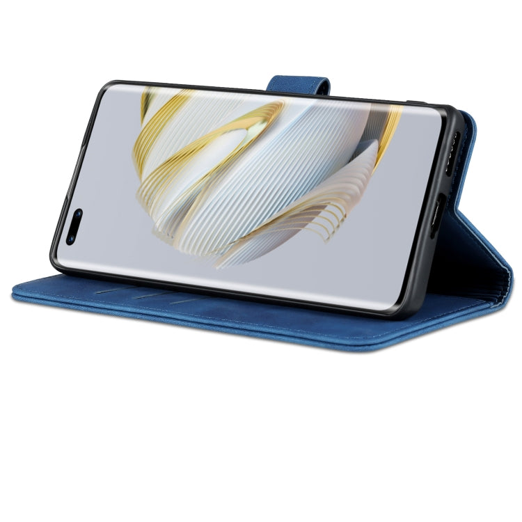 For Huawei nova 10 Pro AZNS Skin Feel Calf Texture Flip Leather Phone Case(Blue) by AZNS