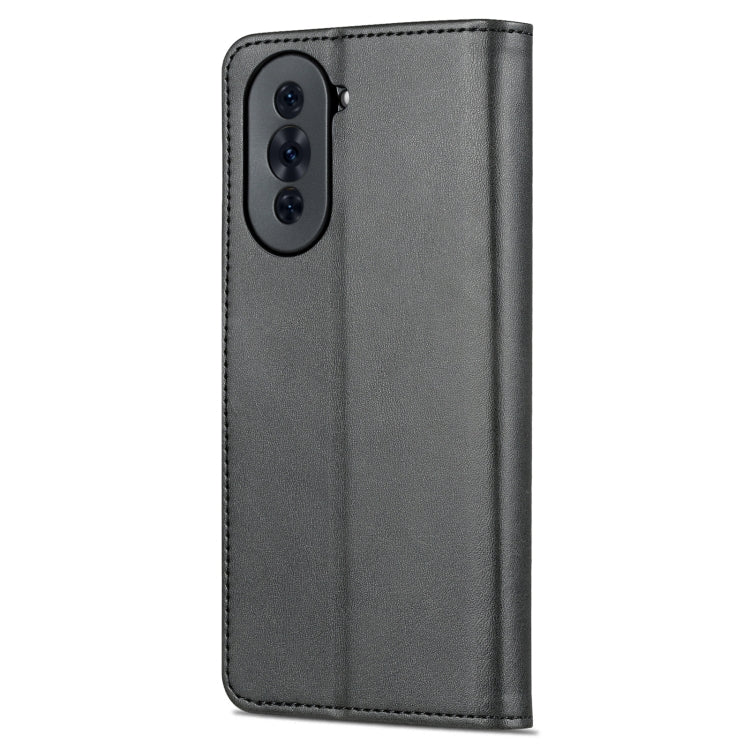 For Huawei nova 10 Pro AZNS Skin Feel Calf Texture Flip Leather Phone Case(Black) by AZNS
