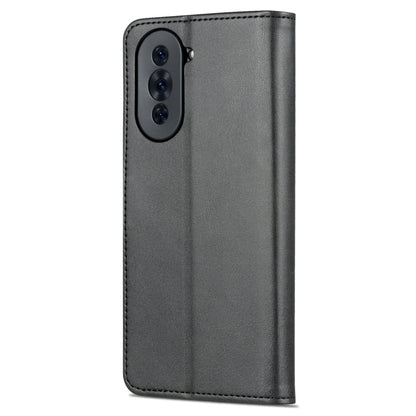 For Huawei nova 10 Pro AZNS Skin Feel Calf Texture Flip Leather Phone Case(Black) by AZNS