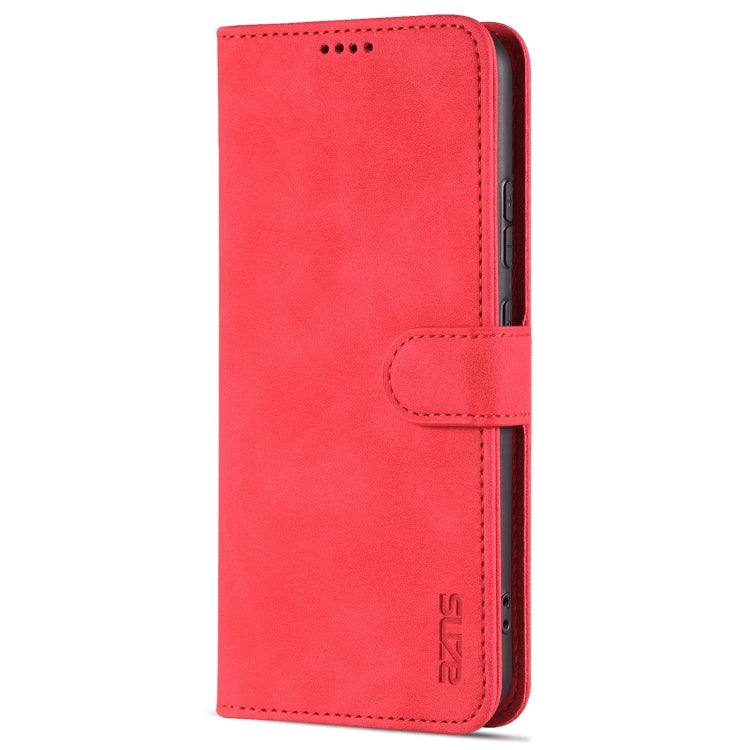 For Huawei nova 10 Pro AZNS Skin Feel Calf Texture Flip Leather Phone Case(Red) by AZNS