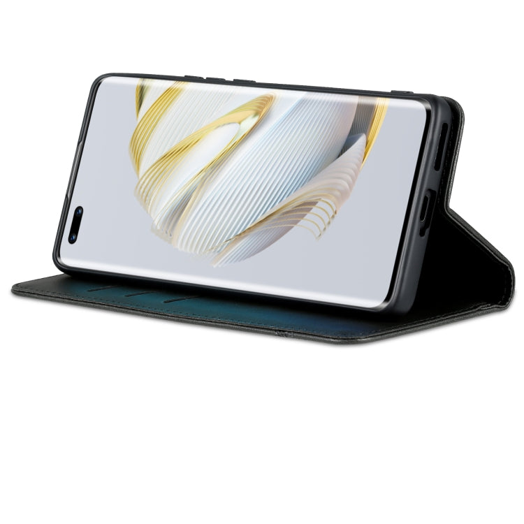 For Huawei nova 10 AZNS Magnetic Calf Texture Flip Leather Phone Case(Black) by AZNS