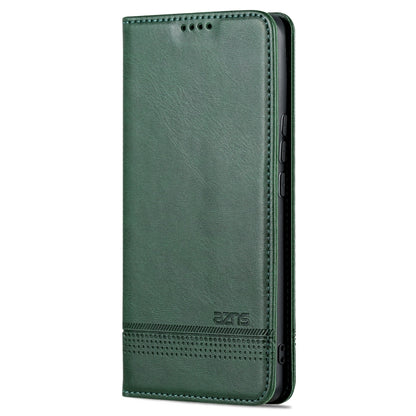 For Huawei nova 10 Pro AZNS Magnetic Calf Texture Flip Leather Phone Case(Dark Green) by AZNS