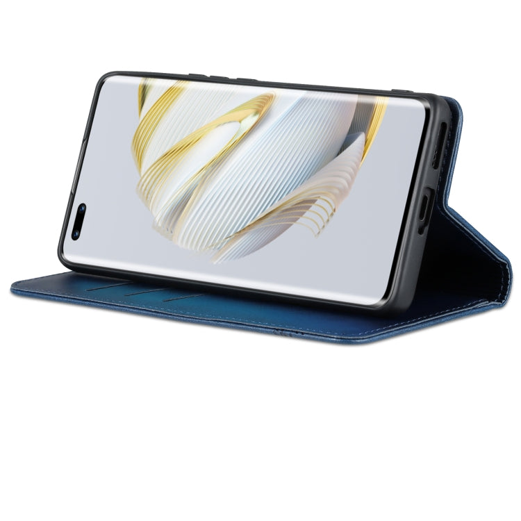 For Huawei nova 10 Pro AZNS Magnetic Calf Texture Flip Leather Phone Case(Dark Blue) by AZNS