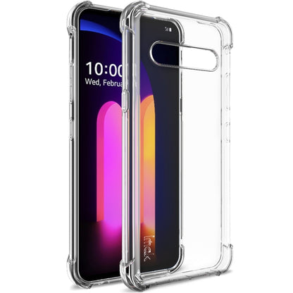 For LG V60 ThinQ 5G IMAK All-inclusive Shockproof Airbag TPU Protective Case, with Screen Protector(Transparent) by imak