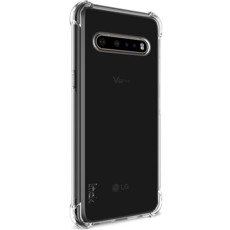 For LG V60 ThinQ 5G IMAK All-inclusive Shockproof Airbag TPU Protective Case, with Screen Protector(Transparent) by imak