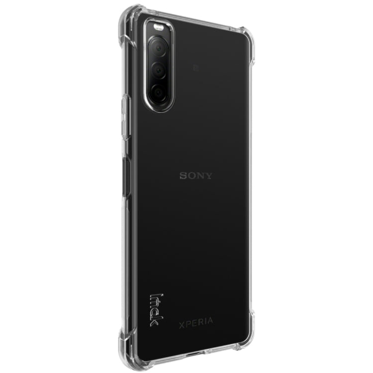 For Sony Xperia 10 II IMAK All-inclusive Shockproof Airbag TPU Protective Case, with Screen Protector(Transparent) by imak