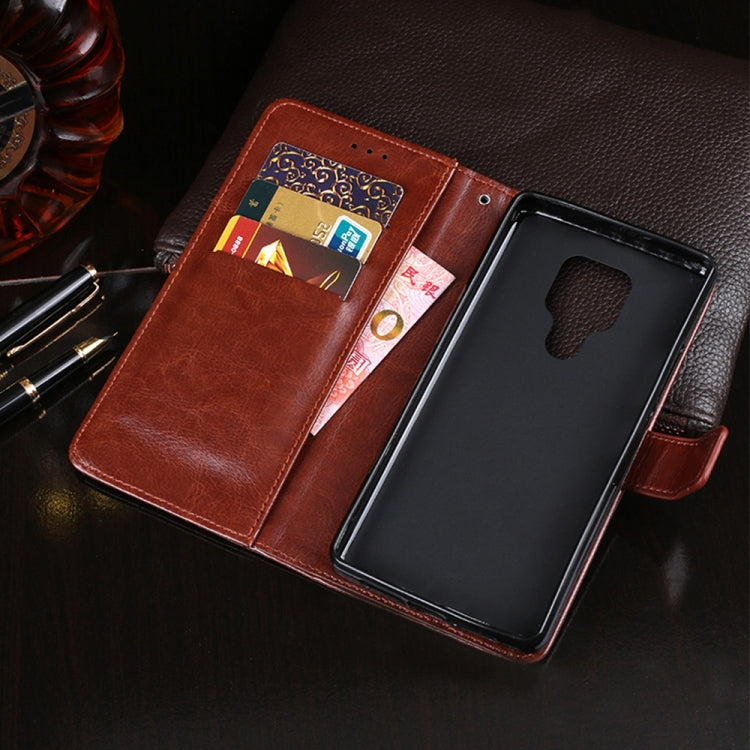 For Cubot P30 idewei Crazy Horse Texture Horizontal Flip Leather Case with Holder & Card Slots & Wallet(Rose Red) by idewei