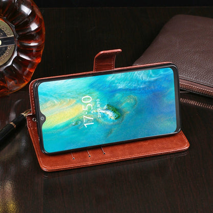 For Cubot P30 idewei Crazy Horse Texture Horizontal Flip Leather Case with Holder & Card Slots & Wallet(Rose Red) by idewei