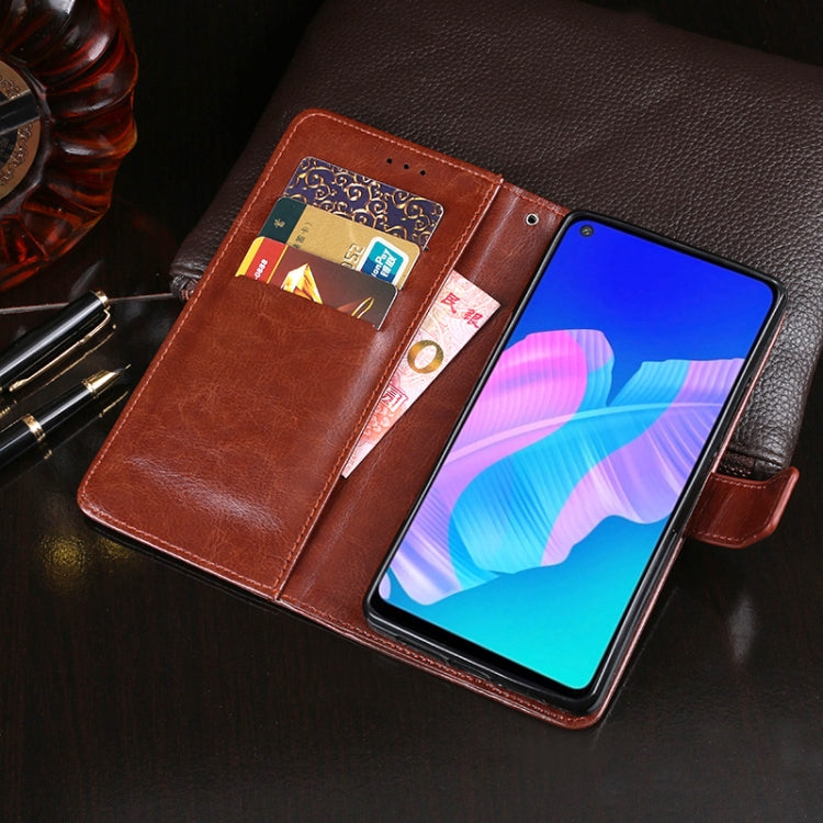 For Huawei P40 Lite E idewei Crazy Horse Texture Horizontal Flip Leather Case with Holder & Card Slots & Wallet(Brown) by idewei