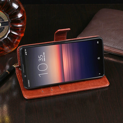 For Sony Xperia 1 II idewei Crazy Horse Texture Horizontal Flip Leather Case with Holder & Card Slots & Wallet(Black) by idewei