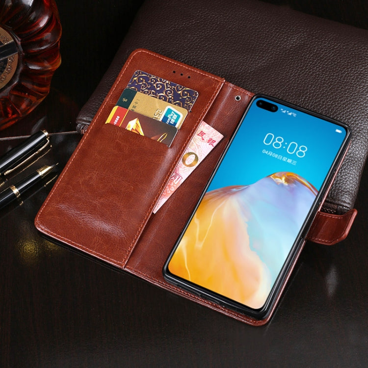 For Huawei P40 idewei Crazy Horse Texture Horizontal Flip Leather Case with Holder & Card Slots & Wallet(White) by idewei