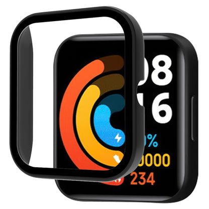 For Xiaomi Haylou Smart Watch 2 LS02 PC+ Toughened Film Fully Enclosed Protective Watch Case(Black) by bashfashion