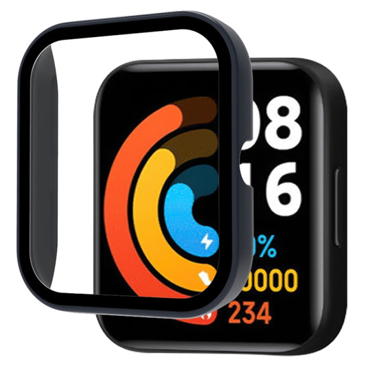 For Xiaomi Haylou Smart Watch 2 LS02 PC+ Toughened Film Fully Enclosed Protective Watch Case(Ink Blue) by bashfashion