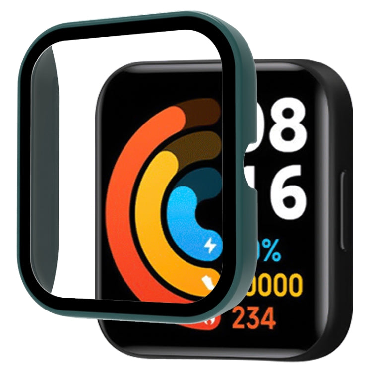 For Xiaomi Haylou Smart Watch 2 LS02 PC+ Toughened Film Fully Enclosed Protective Watch Case(Green) by bashfashion