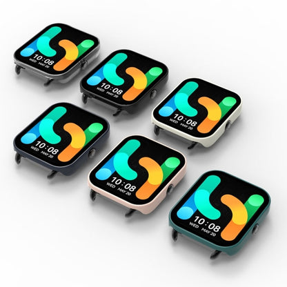 For Xiaomi Haylou Smart Watch 2 LS02 PC+ Toughened Film Fully Enclosed Protective Watch Case(Transparent White) by bashfashion