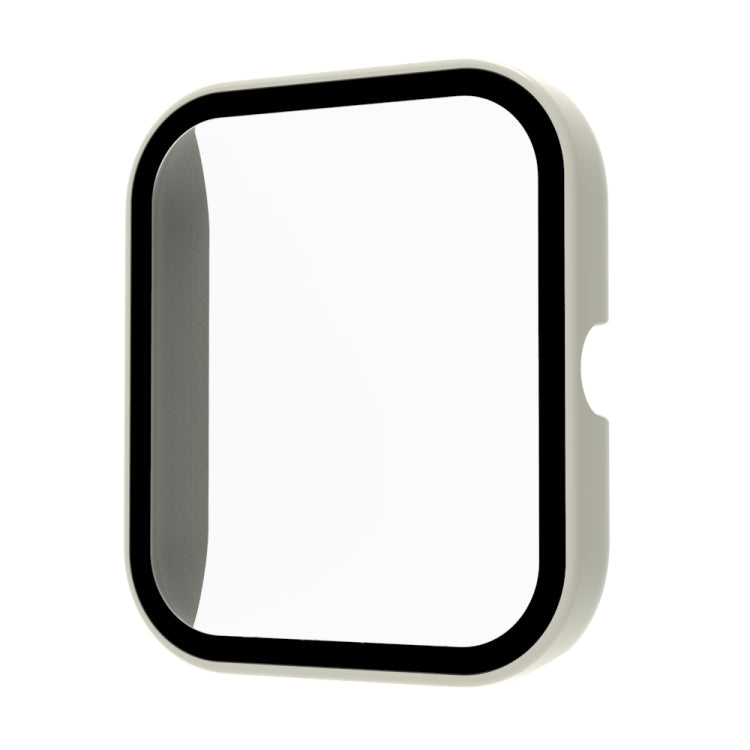 For Xiaomi Haylou Smart Watch 2 LS02 PC+ Toughened Film Fully Enclosed Protective Watch Case(Ivory) by bashfashion