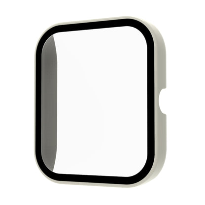 For Xiaomi Haylou Smart Watch 2 LS02 PC+ Toughened Film Fully Enclosed Protective Watch Case(Ivory) by bashfashion