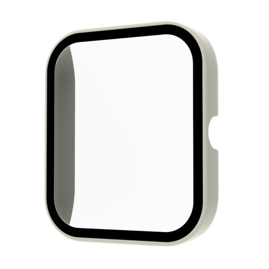 For Xiaomi Haylou Smart Watch 2 LS02 PC+ Toughened Film Fully Enclosed Protective Watch Case(Ivory) by bashfashion