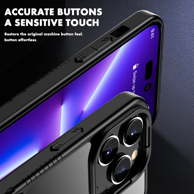 For iPhone 14 iPAKY Shockproof PC + TPU Protective Phone Case (Purple) by iPAKY