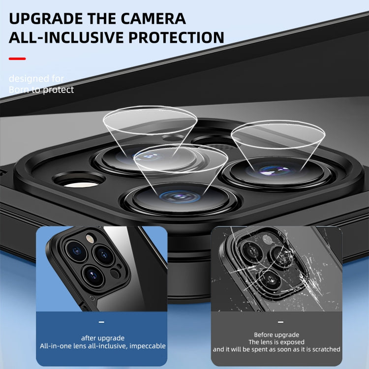 For iPhone 14 iPAKY Shockproof PC + TPU Protective Phone Case (Black) by iPAKY