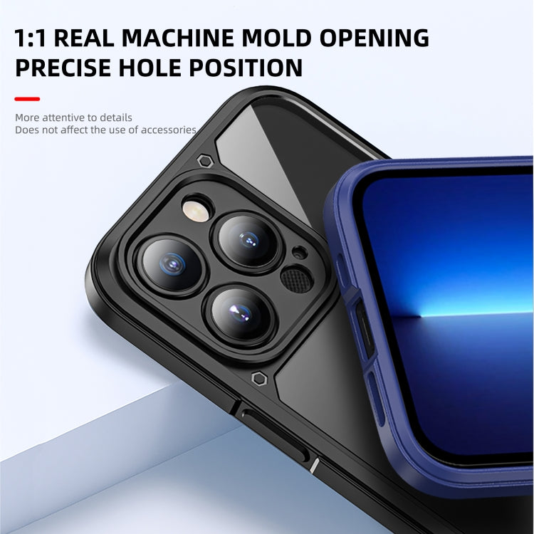 For iPhone 14 iPAKY Shockproof PC + TPU Protective Phone Case (Black) by iPAKY