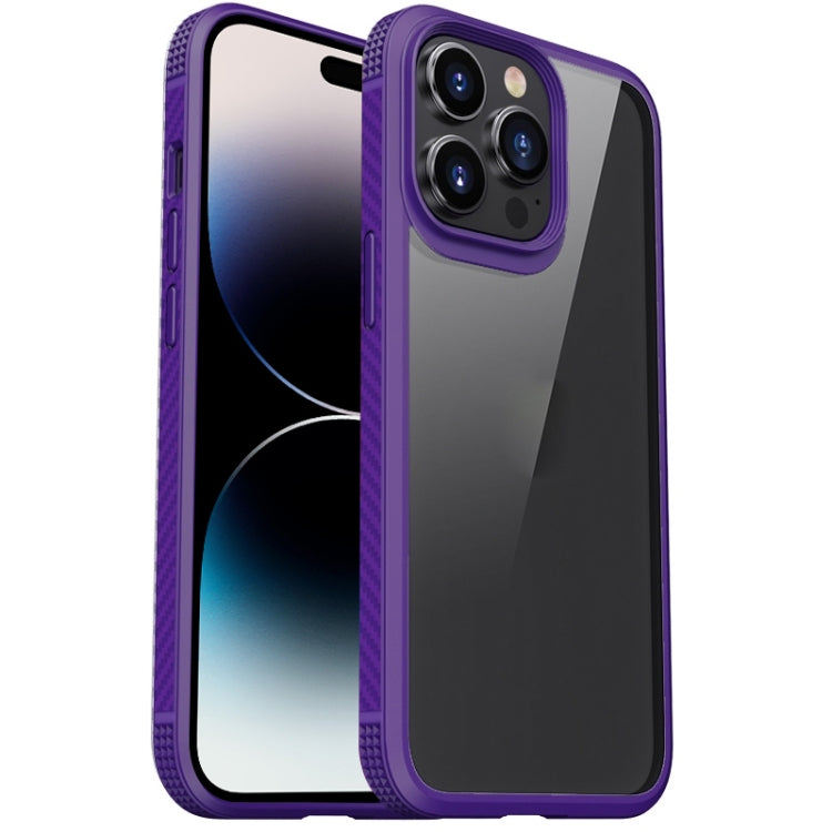 For iPhone 14 Pro Max iPAKY Shockproof PC + TPU Protective Phone Case (Purple) by iPAKY