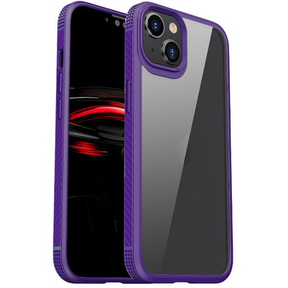 For iPhone 14 iPAKY Shockproof PC + TPU Protective Phone Case (Purple) by iPAKY