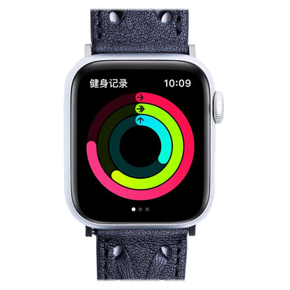 Genuine Leather Woven Watch Strap For Apple Watch Ultra 49mm&Watch Ultra 2 49mm / Series 9&8&7 45mm / SE 3&SE 2&6&SE&5&4 44mm / 3&2&1 42mm(Black) by bashfashion