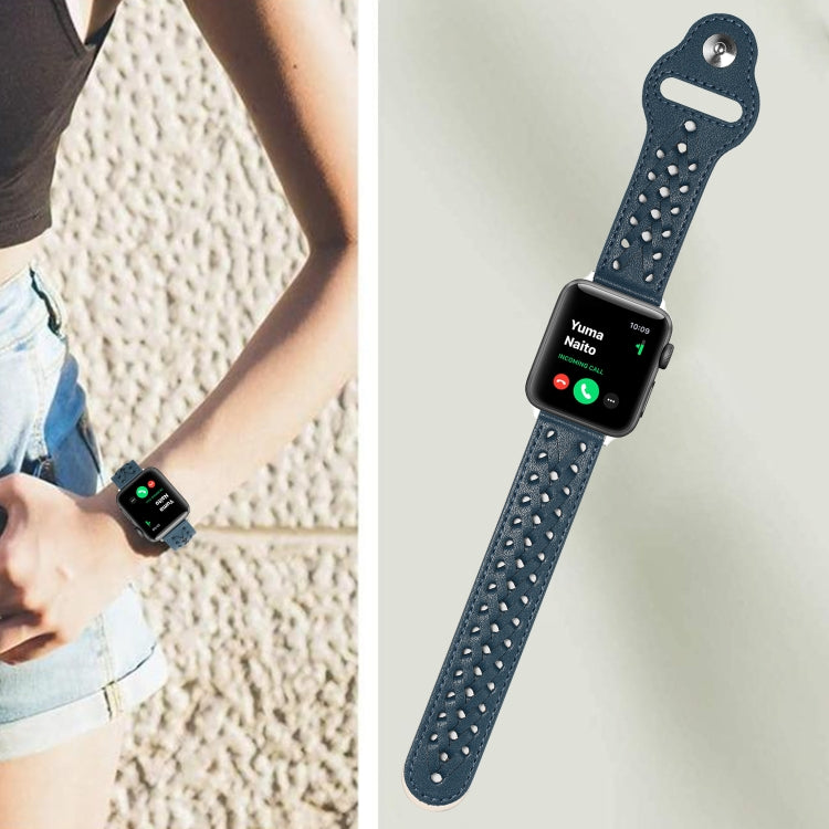 Woven Watch Strap For Apple Watch Ultra 49mm&Watch Ultra 2 49mm / Series 9&8&7 45mm / SE 3&SE 2&6&SE&5&4 44mm / 3&2&1 42mm(Blue) by bashfashion