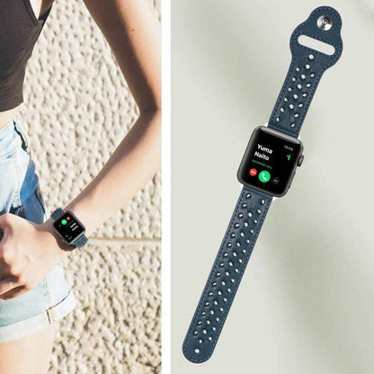 Woven Watch Strap For Apple Watch Ultra 49mm&Watch Ultra 2 49mm / Series 9&8&7 45mm / SE 3&SE 2&6&SE&5&4 44mm / 3&2&1 42mm(Blue) by bashfashion