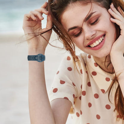 Woven Watch Strap For Apple Watch Series 9&8&7 41mm / SE 3&SE 2&6&SE&5&4 40mm / 3&2&1 38mm(Blue) by bashfashion