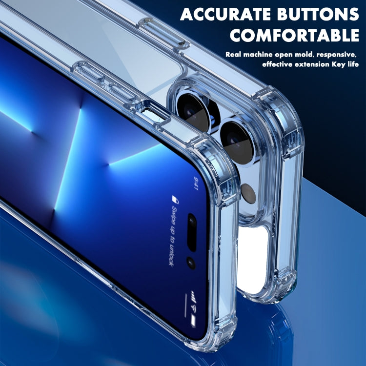 For iPhone 14 Plus iPAKY Shockproof PC + TPU Protective Phone Case (Transparent) by iPAKY