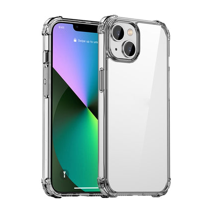 For iPhone 14 iPAKY Shockproof PC + TPU Protective Phone Case (Transparent) by iPAKY