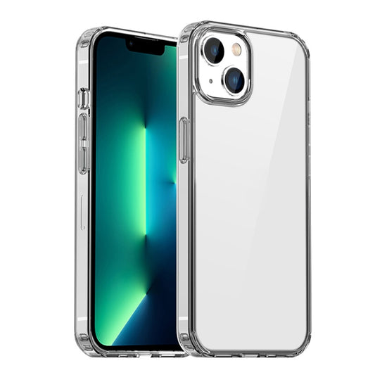 For iPhone 14 Plus iPAKY Shockproof PC + TPU Protective Phone Case (Transparent) by iPAKY