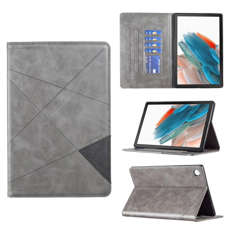 For Samsung Galaxy Tab A8 2022 SM-X200/X205 Prismatic Leather Tablet Case(Grey) by bashfashion