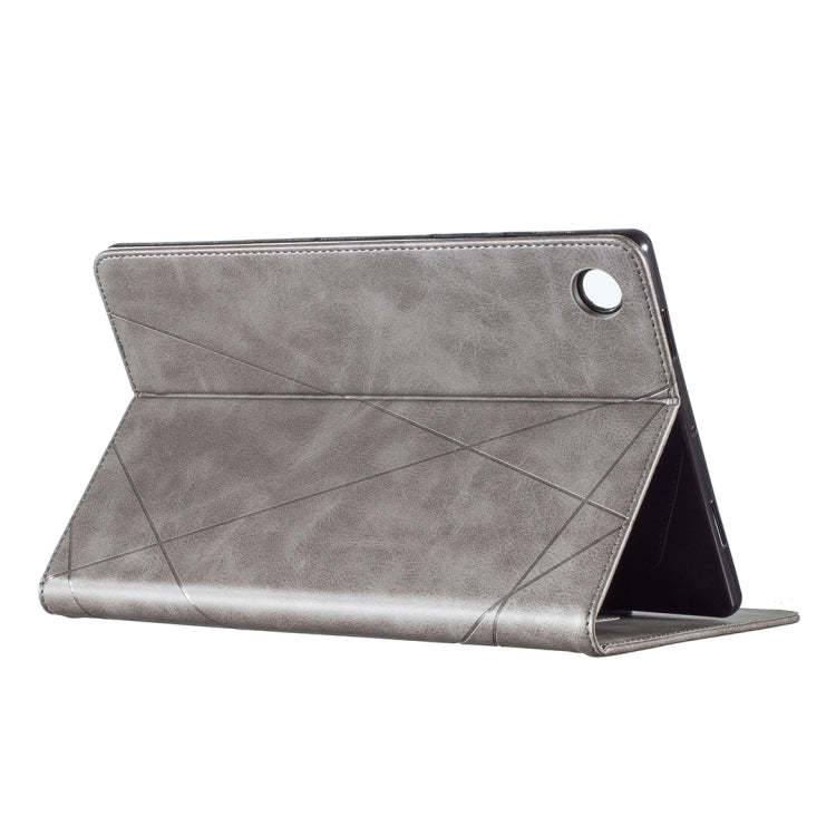 For Samsung Galaxy Tab A8 2022 SM-X200/X205 Prismatic Leather Tablet Case(Grey) by bashfashion