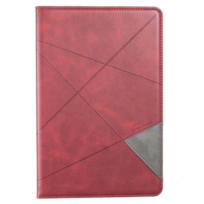 For Samsung Galaxy Tab A8 2022 SM-X200/X205 Prismatic Leather Tablet Case(Red) by bashfashion