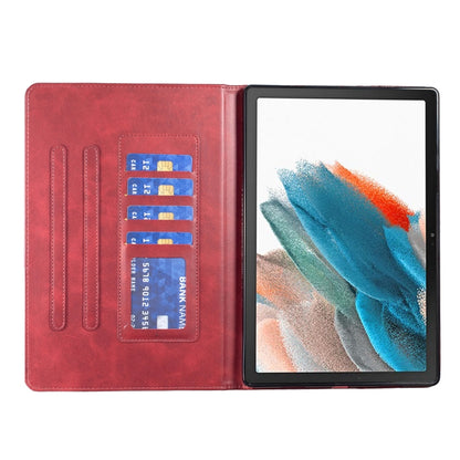 For Samsung Galaxy Tab A8 2022 SM-X200/X205 Prismatic Leather Tablet Case(Red) by bashfashion