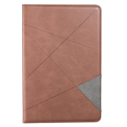 For Samsung Galaxy Tab A8 2022 SM-X200/X205 Prismatic Leather Tablet Case(Brown) by bashfashion